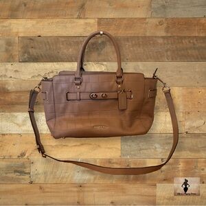 Coach Croc Embossed Blake Carryall #2318